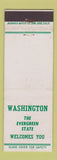 Matchbook Cover - Washington State WA Tourism WEAR