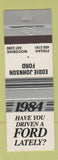 Matchbook Cover - 1984 Ford Eddie Johnson Woodbine Pisgah IA