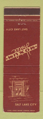 Matchbook Cover - Moxum Hotel Salt Lake City UT WEAR
