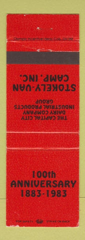 Matchbook Cover - Stokely Van Camp Inc 1983 Columbus OH