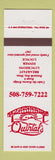 Matchbook Cover - Quintal's Seafood Restaurant Buzzards Bay MA