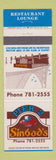 Matchbook Cover - Pier 2 Sinbad's Restaurant San Francisco CA
