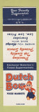 Matchbook Cover - Dutch Boy Food Markets