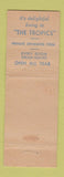 Matchbook Cover - Tropics Hotel Miami Beach FL