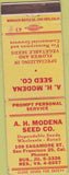 Matchbook Cover - AH Modena Seed San Francisco CA