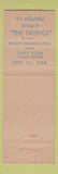 Matchbook Cover - Tropics Hotel Miami Beach FL