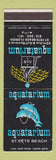 Matchbook Cover - Aquatarium St Petersburg Beach FL