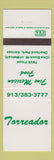 Matchbook Cover - Torreador Mexican Restaurant Overland Park KS