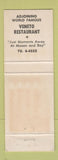 Matchbook Cover - Veneto Restaurant Gondola Room San Francisco CA WEAR