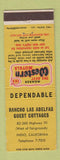 Matchbook Cover - Rancho Las Adelfas Guest Cottages Indio CA Best Western