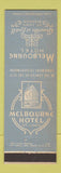 Matchbook Cover - Melbourne Hotel St Louis MO