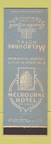 Matchbook Cover - Melbourne Hotel St Louis MO