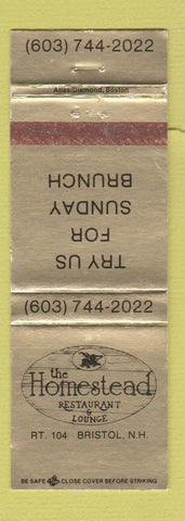 Matchbook Cover - Homestead Restaurant Bristol NH