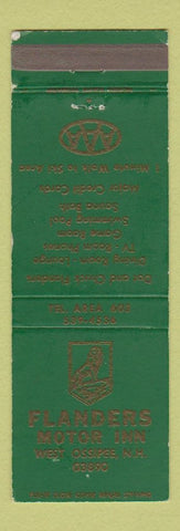Matchbook Cover - Flanders Motor Inn West Ossipee NH WEAR