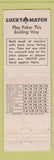 Matchbook Cover - Fred & Sammies Restaurant Mottville MI