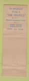 Matchbook Cover - Tropics Hotel Miami Beach FL