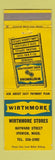 Matchbook Cover - Wirthmore Stores Ipswich MA hardware
