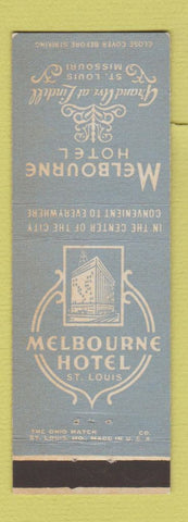 Matchbook Cover - Melbourne Hotel St Louis MO