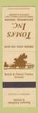 Matchbook Cover - Toma's Inn Enterprise OR