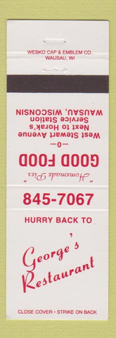 Matchbook Cover - George's Restaurant Wausau WI