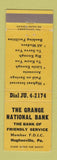 Matchbook Cover - Grange National Bank Hughesville PA
