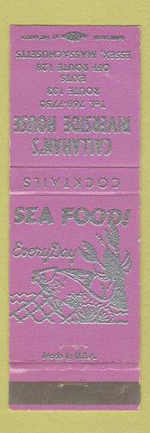 Matchbook Cover - Callahan's Riverside House Essex MA