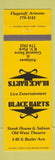 Matchbook Cover - Black Barts Flaggstaff AZ
