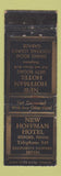 Matchbook Cover - New Hoffman Hotel Bedford PA WORN low phone #
