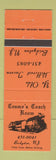 Matchbook Cover - Cosmo's Coach Room Bridgeton NJ