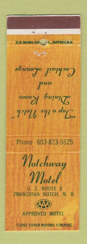Matchbook Cover - Notchway Motel Franconia Notch NH DD Bean