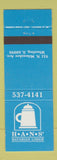 Matchbook Cover - Hans Bavarian Lodge Wheeling IL