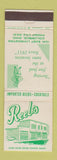 Matchbook Cover - Reed's Restaurant Columbus OH