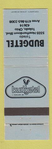 Matchbook Cover - Budgetel Toledo OH