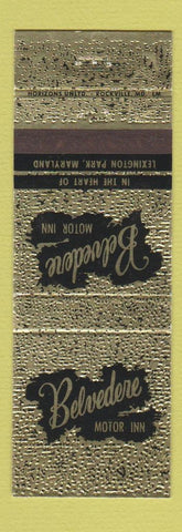 Matchbook Cover - Belvedere Motor Inn Lexington Park MD