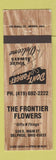 Matchbook Cover - Frontier Flowers Delphos OH