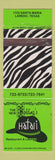 Matchbook Cover - Hatari Golding's Restaurant Laredo TX