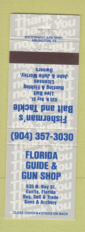 Matchbook Cover - Florida Guide and Gun Shop Eustis FL