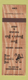 Matchbook Cover - Poor People's Pub Sanbornville NH