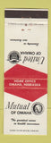 Matchbook Cover - United of Omaha Insurance NE WORN