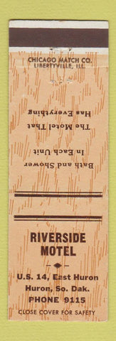 Matchbook Cover - Riverside Motel Huron SD