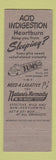 Matchbook Cover - Tums Antacid Fly Fishing Col Fuller