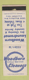 Matchbook Cover - Woodburn Laundromat laundry Cincinnati OH WORN