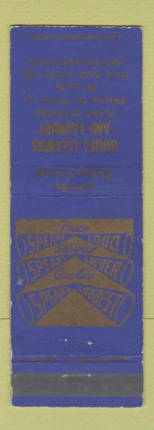 Matchbook Cover - Quen's Cleaners Laundry Bay Village OH
