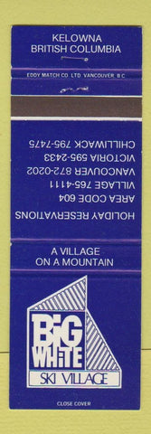 Matchbook Cover - Big White Ski Village Kelowna BC