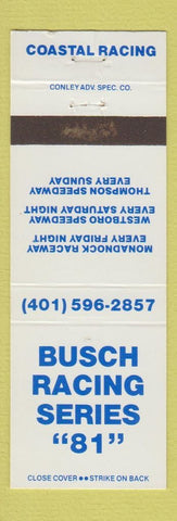 Matchbook Cover - Busch Racing Series 1981 auto