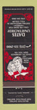 Matchbook Cover - Dating Service Philadelphia PA