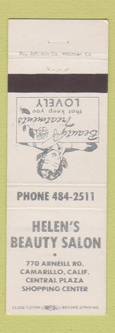 Matchbook Cover - Helen's Beauty Salon Camarillo CA