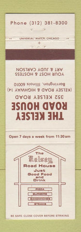 Matchbook Cover - The Kelsey Road House Barrington IL