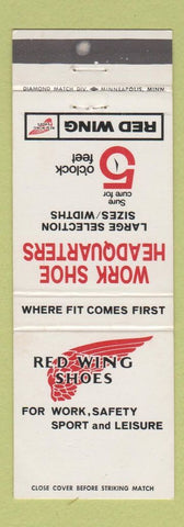 Matchbook Cover - Red Wing Shoes Boots