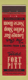 Matchbook Cover - Hotel Fort Pitt Pittsburgh PA Federal